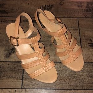 Franco Sarto short wedge heeled sandals